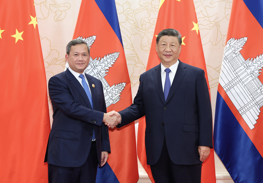 Xi Terima Kunjungan Perdana Menteri Kemboja
