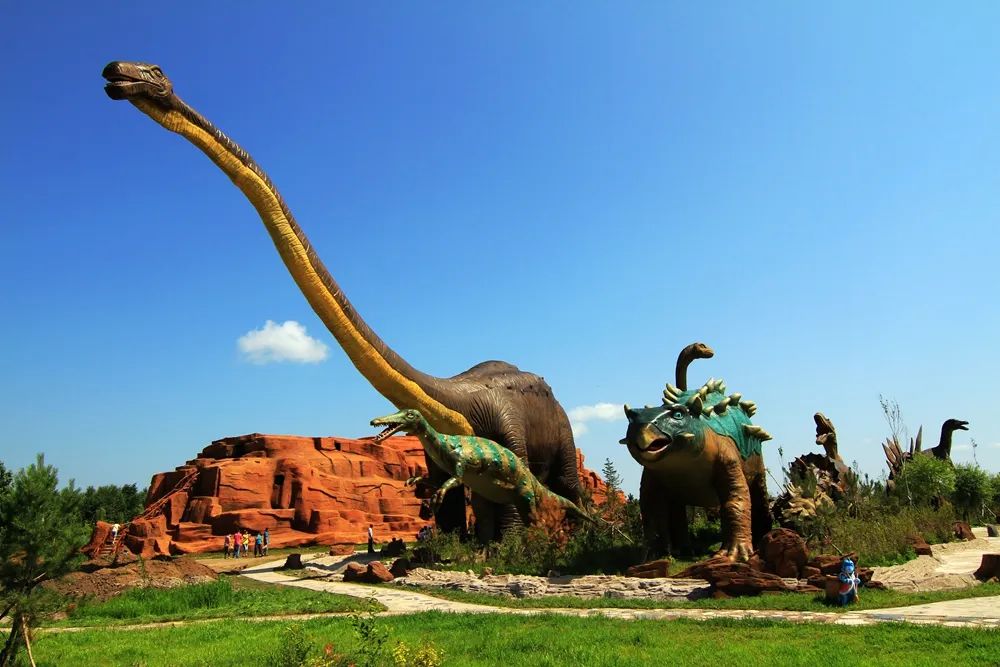 Foto memperlihatkan Taman Geologi Dinosaur Kebangsaan China  di Provinsi Heilongjiang, timur laut China