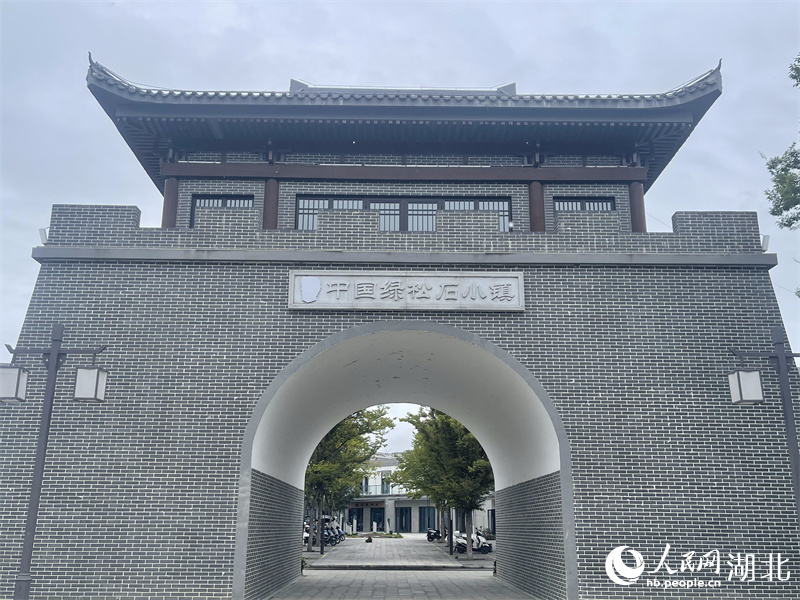 Foto memperlihatkan bangunan bertemakan biru firus di kaunti Zhushan, bandar Shiyan, Provinsi Hubei di tengah China. (People’s Daily Online/Zhou Qianwen)