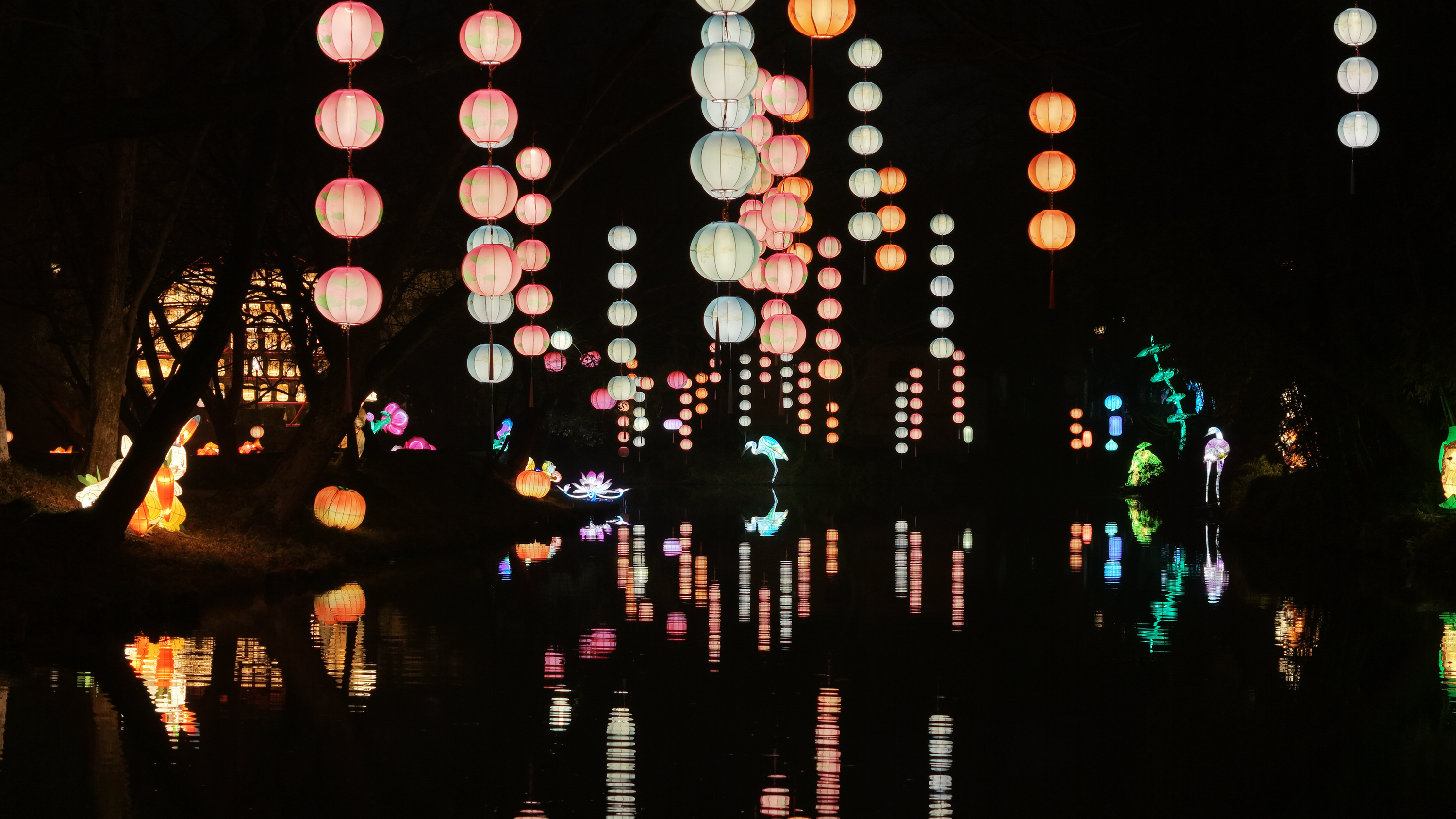 Pameran tanglung menarik kehadiran ramai pengunjung di Taman Tanah Basah Negara Xixi di Hangzhou, provinsi Zhejiang, timur China. (Foto ihsan penerima wawancara)