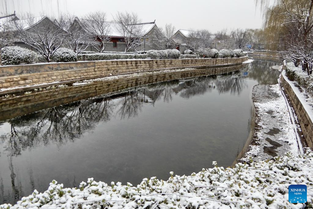 Foto bertarikh 5 Mac 2026 menunjukkan pemandangan salji di Beijing, ibu negara China. (Xinhua/Li Xin)