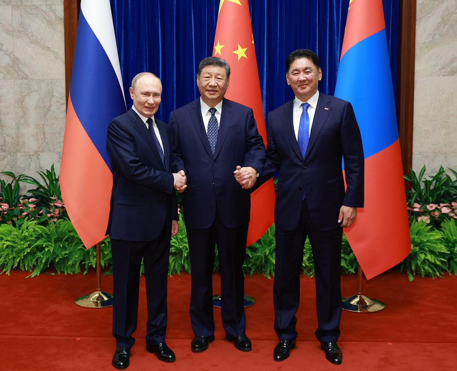 Xi Pengerusikan Mesyuarat Pemimpin China-Rusia-Mongolia ke-7 di Beijing