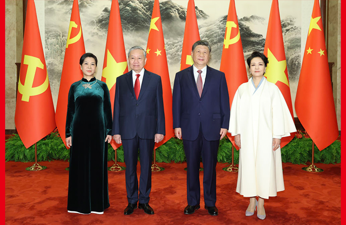 Xi Bertemu Presiden Vietnam To Lam di Beijing
