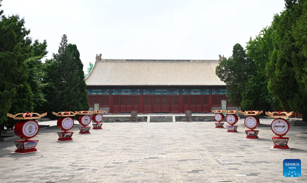 Foto yang diambil pada 24 Julai 2026 ini menunjukkan kompleks Pentadbiran Muzik Memuji Dewa di Taman Temple of Heaven, Beijing, ibu negara China. (Xinhua/Chen Zhonghao)